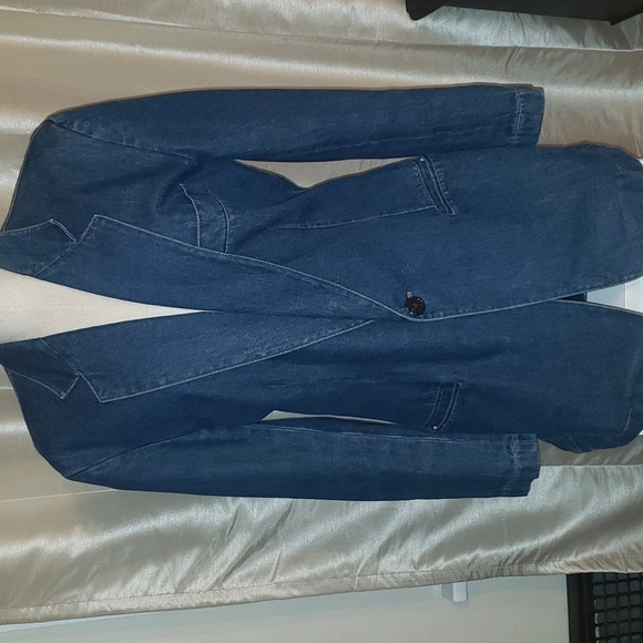Vintage 80's denim blazer - Picture 1 of 7